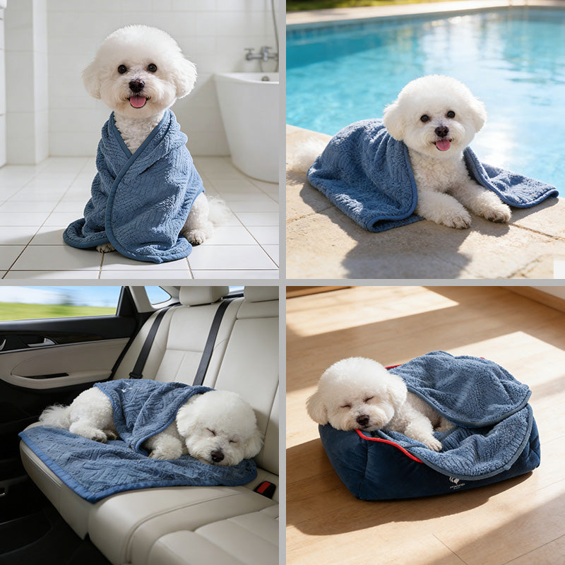 France FFF Pet Bath Towel